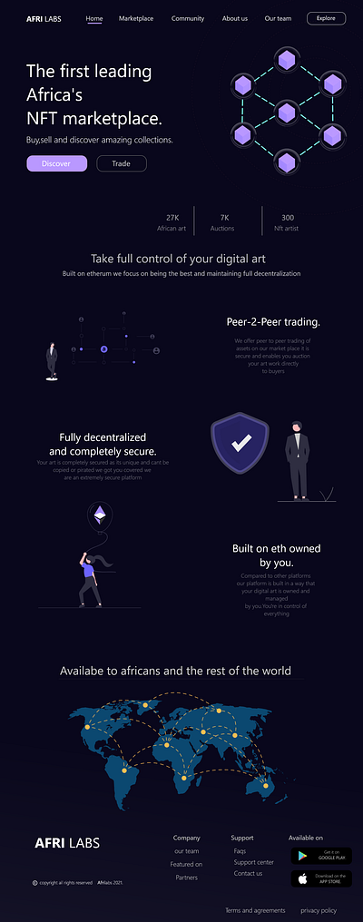 Nft marketplace concept branding graphic design ui