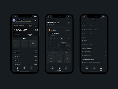 Bank app app design minimal minimalistic ui ux