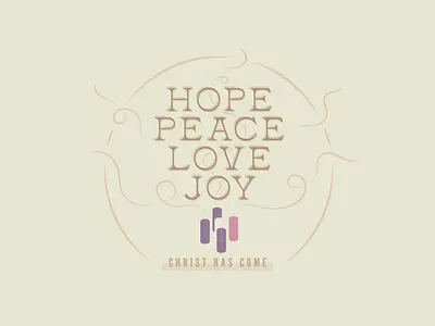 Advent Graphic advent art candles central christ christ central christ central church christian christmas church hope illustration joy love peace season series smoke typography