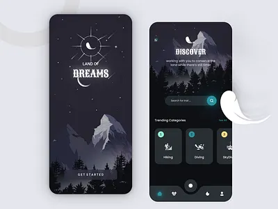 Land Of Dream - Mobile Version campaign clean cool design design freash graphic design mobile nice design ui ui mobile uiux ux vector