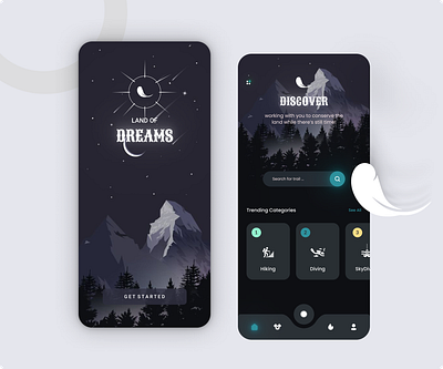 Land Of Dream - Mobile Version campaign clean cool design design freash graphic design mobile nice design ui ui mobile uiux ux vector