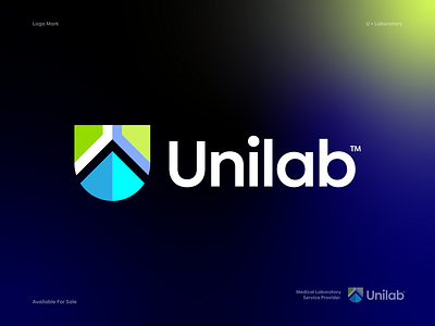 U + Laboratory Logo Mark blockchain brand identity branding clean logo clinic logo design gradient graphic design hospitality identity lab laboratory lettermark logo logo designer logomark medical medical logo modern logo symbol