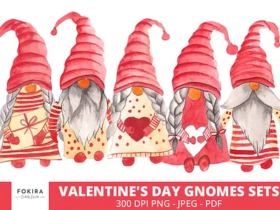 Valentine's Day Gnomes sets be mine svg illustration llustration vector valentines day gnomes sets