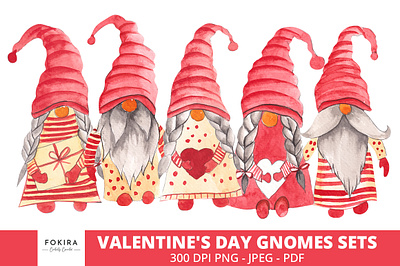 Valentine's Day Gnomes sets be mine svg illustration llustration vector valentines day gnomes sets