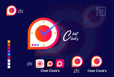 Chat Clocks logo idea's brand logo daily