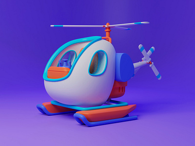 Helicopter modeling practice 3d blender modeling