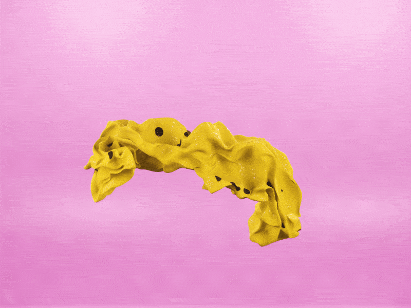 Inflate 3d balloon bounce character cloth gif inflate motion graphics smiley
