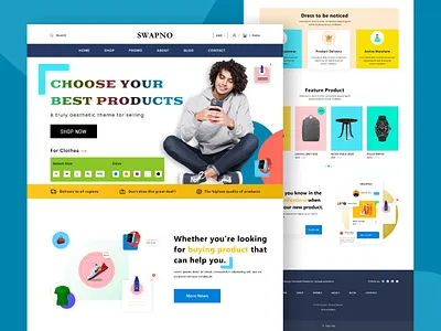 Online Shop Landing Page branding business fashion fashionaddict fashionblogger fashiondesigner fashioninspo fashionista fashionphotography fashionpost fashionstyle minimal tranding trends ui uiuxdesign websitedesign