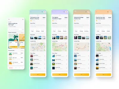 Fourst- Travel App Explore Screen - Part 2 ✈️ agency best design clean design flight app mobile app shanaws travel agency travel booking travelling ui uidesign ux vacation app