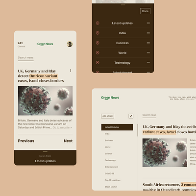 Classic / minimal News App app appdesign design news ui ux