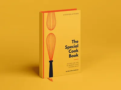 Cooking Book Cover Design 3d book bookcover branding cover design design print yellow