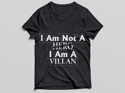 '' I Am Not A Hero '' - tshirt Design adobe photoshop creative emamul hasan graphic design photoshop tshirt tshirtdesign