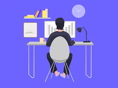 Designer life illustration blog design design illustration ui ux