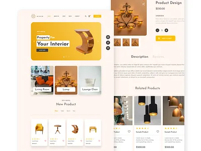 Furniture store website design ecommerce full case study interaction design minimal ui online selling product design prototype store ui ui kit ui ux designer user interface user research ux web design web designer