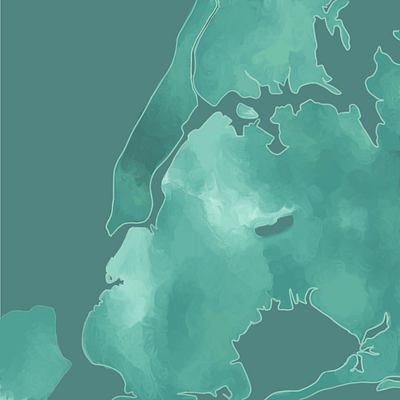 map of nyc app branding graphic design illustration