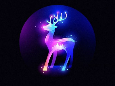 Dear deer... 2dillustarion branding design illustration newyear ui vector