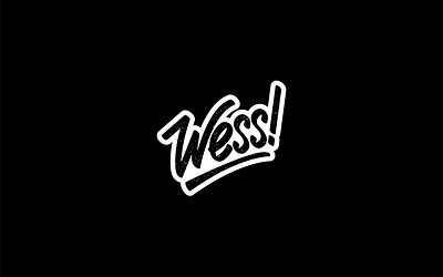 Wess! | Logotype calligraphy font graphic design handlettering handrawn lettering logo logotype script text typeface