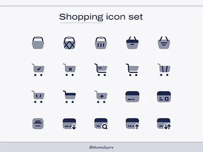 Shopping icon set design designer designs flaticon icon icon designers icon library icondesign icondesigner icons iconset ui uiux ux