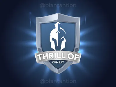 Thrill of Combat logo graphic design logo