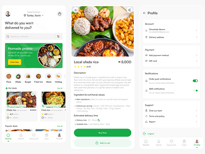 Food delivery mobile app design figma mobile design ui ui ux uiux ux web design