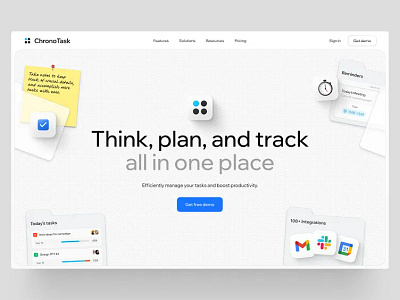 Todo App website design branding motion graphics ui