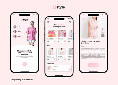 Bstyle – Fashion Shopping App UI 💗