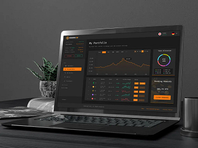 Website admin Dashboard motion graphics ui