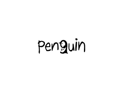 penguin animal black branding design graphic design illustration logo penguin typography ui vector