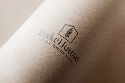 BakeHouse Logo Mock-Up3 bakery logo branding design graphic design illustration illustrator junior graphic designer logo mock up