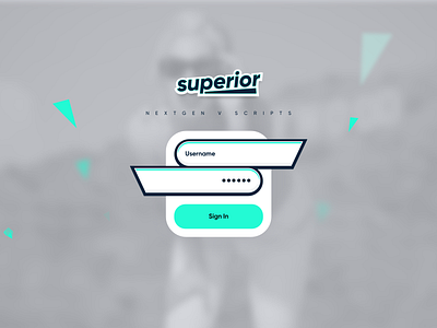 Superior - V Script Login 2022 background blur button form input login modern sign in