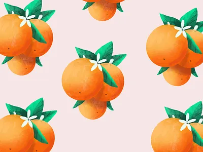Pattern flora illustration illustration pattern orange orange illustration pattern tropical