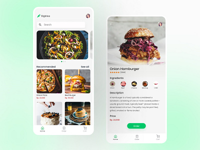 Food Ordering App 3d adobe animation app beef burger design figma fish food graphic design hamburger illustration meat noodles pizza restaurant rice ui ux