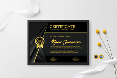 Certificate Template award certificate of appreciation certificate template corporate diploma flyer graduation modern certificate multipurpose certificate university