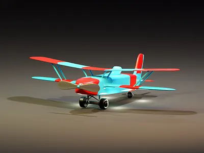 Colored Plane 3d animation blender branding cartoon colors cycles design graphic design illustration illustrator motion graphics ui vector