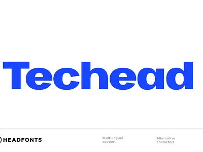 Techead sans serif font family branding business name clean font custom design font headfonts illustration instagram font letters logo minimal style minimalist professional type typeface typography
