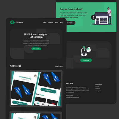 Portfolio - Comeitnow design portfolio ui design uiux web design website design