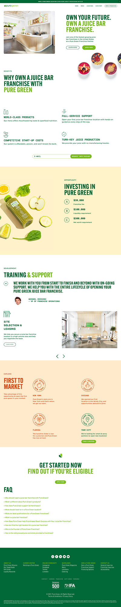 PureGreen | Squarespace Web Design css design html javascript squarespace web design