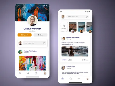 Social Share Apps app dailyui media sosial mobile ui