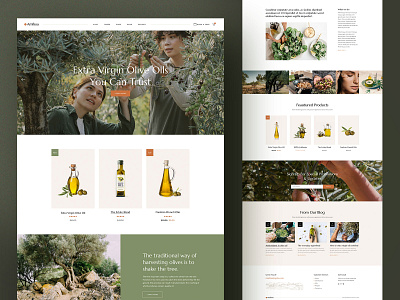 Amfissa - Organic Olive Shop Theme clean farm modern olive oil olives organic store shop theme ui ux wordpress