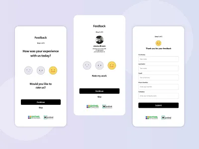 Feed back form UI design animated gif branding design graphic design illustration logo motion design motion graphics ui ux vector