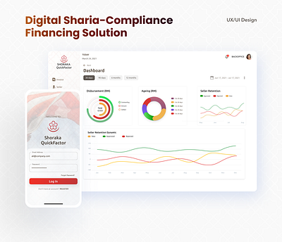 Islamic Financing Solution SaaS platform: UX/UI Design credit platform dashboard financing islamic landing page saas sharia compliant ui design ux design web design