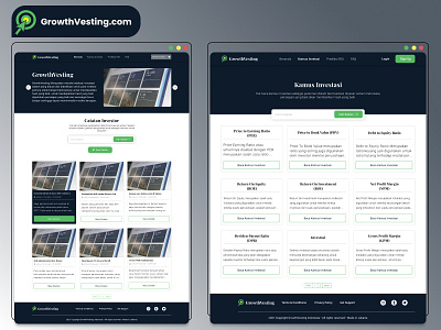 GrowthVesting.com (Investing Guide) desktop design investment ui ui design uiux ux web design