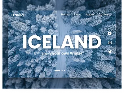 Travel Web Design app design creative daily inspiration graphic design holiday iceland responsive travel travel app travel app ui travel web travel web design travel web ui travel website ui ui design web design website website design winter