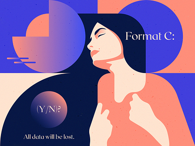 Format C: apple art begin design fireart studio format girl illustration macintosh mood origin over poster press reset trends ui vector windows woman