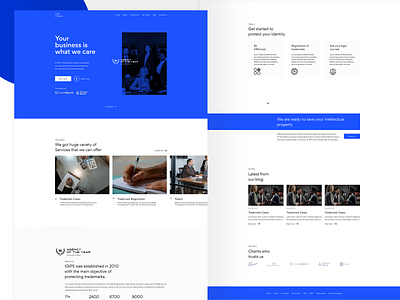 Law Company Home Page design ui web