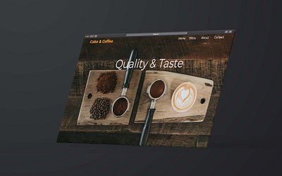 caffee bar landing page landing page