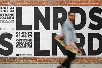 LNRD SNNL: visual communication for a design exposition adverdesign advert branding logo street