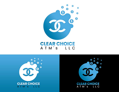 CLEAR CHOICE ATM's LLC Logo Design artist brandidentity branding creative graphic graphic design graphics illustrator logo logo design logodesigner logodesigns logos photoshop typography