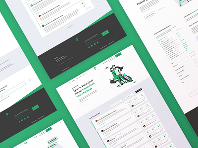 Migrants Integration Page design illustration ui ux vector