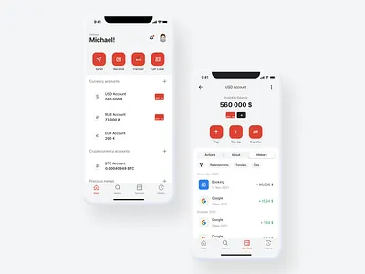 Bank Application app application bank bank application bankapplication banking crypto design graphic design transaction transactions ui ui ux uidesign uiux usd ux